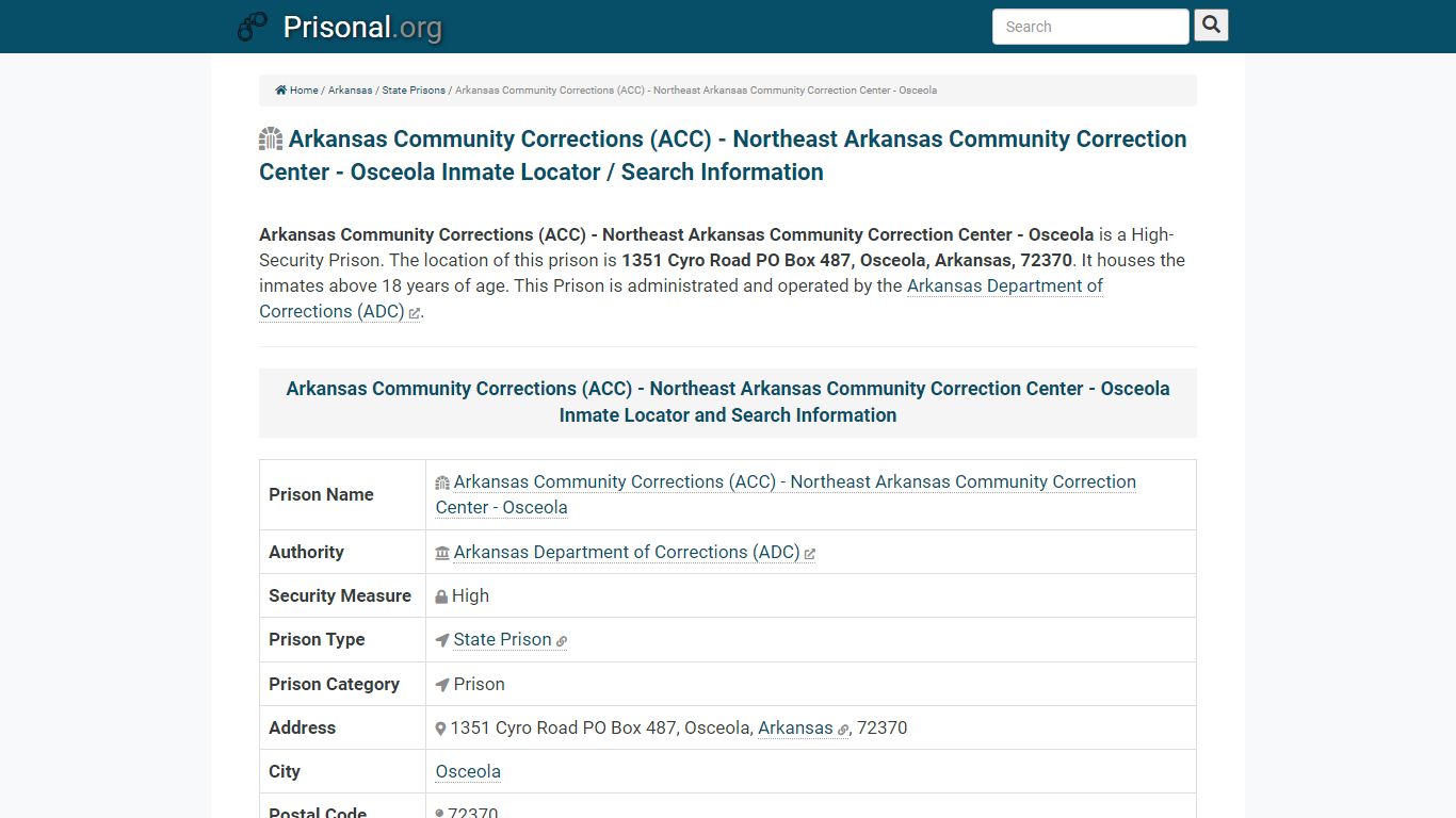 Arkansas Community Corrections (ACC) - Northeast Arkansas ...